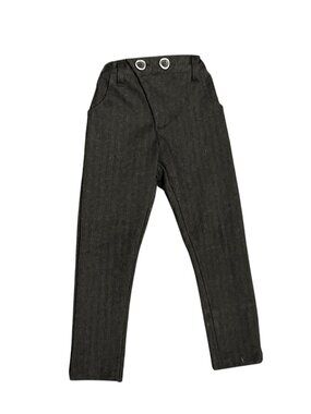 Kipp Boys Herringbone Pants 3X Brown Elastic Waist Wool Blend Adjustable Waist
